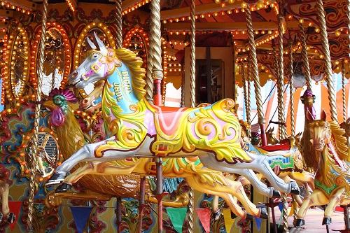 Fairground carousel