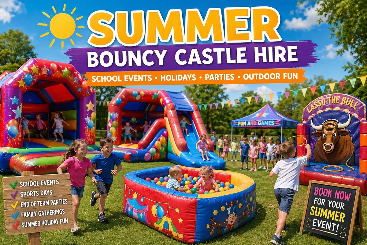 Bouncy castles from King of the Castles Gloucester